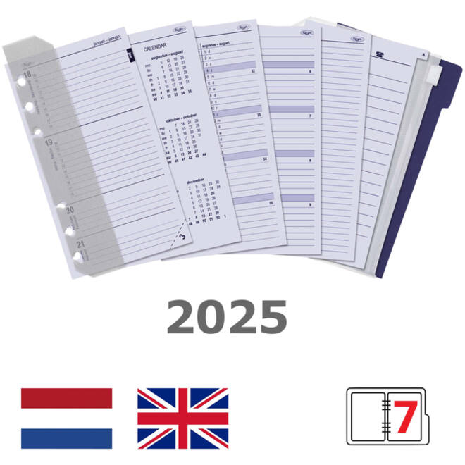 Agendavulling 2026 Kalpa Personal jaardoos 7dagen/2pagina's