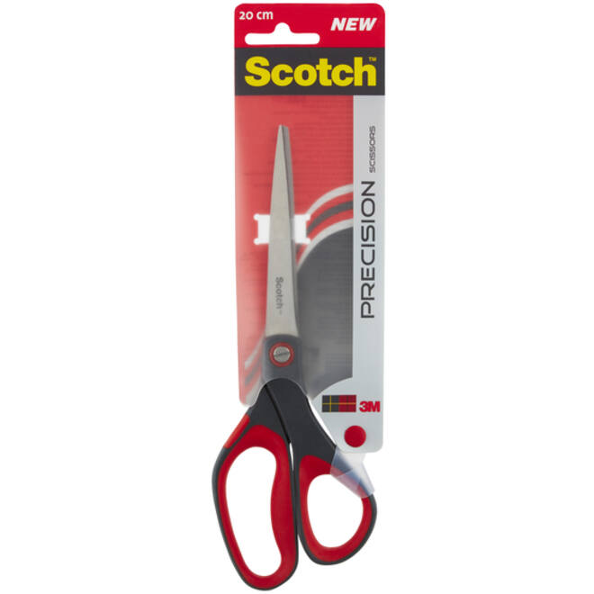 Schaar Scotch 20cm precision rood blister