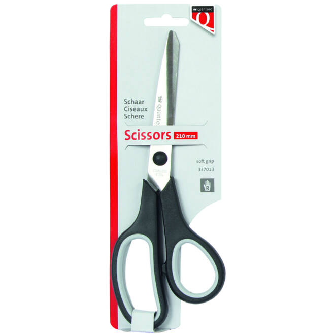 Schaar Quantore 210mm soft grip zwart