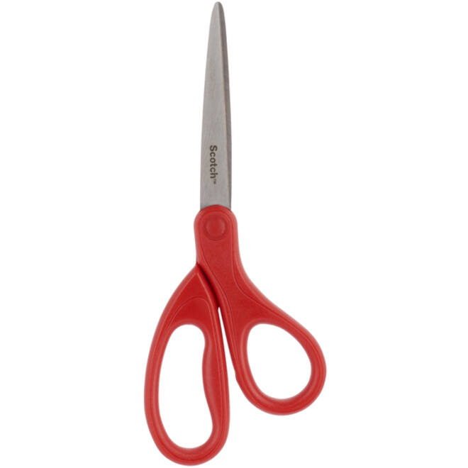 Schaar Scotch 18cm universeel rood blister
