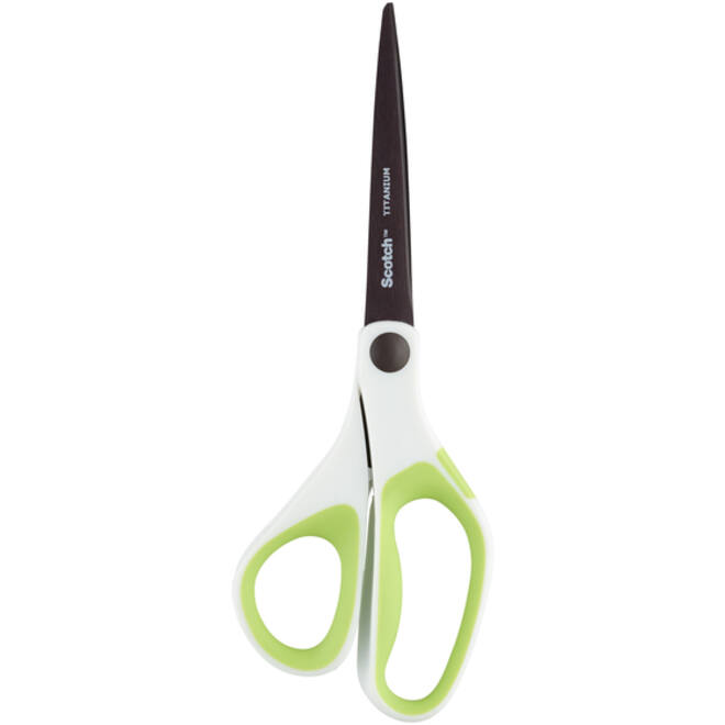 Schaar Scotch 20cm titanium met groot oog groen blister