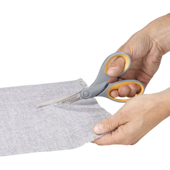 Kantoorschaar Westcott 210mm met softgrip titanium