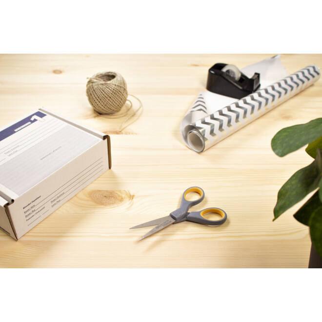 Kantoorschaar Westcott 130mm met softgrip titanium