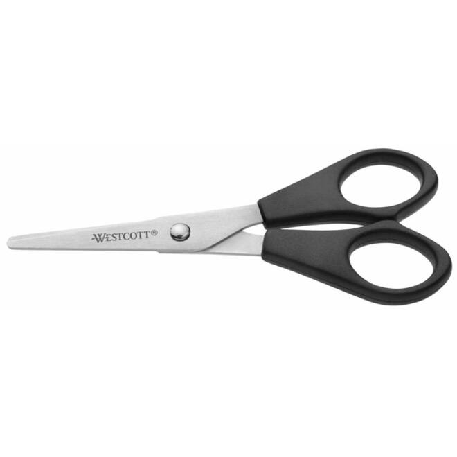 Kantoorschaar Westcott 130mm met kunststof grip rvs