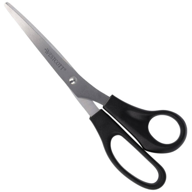 Kantoorschaar Westcott 210mm met kunststof grip rvs