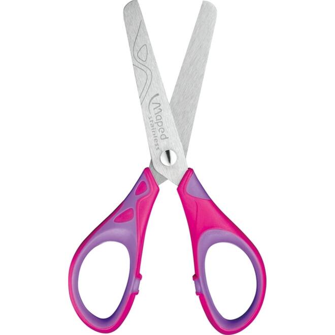 Schaar Maped Essentials Soft 13cm display á 24 stuks assorti