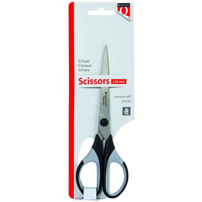 Schaar Quantore 170mm titanium soft grip handvat