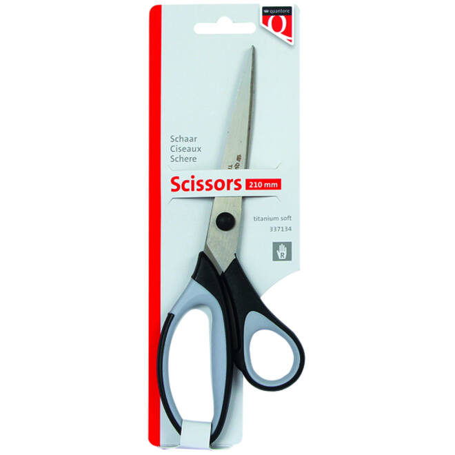 Schaar Quantore 210mm titanium soft grip handvat