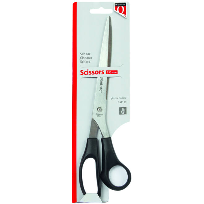 Schaar Quantore 250mm +plastic handvat zwart