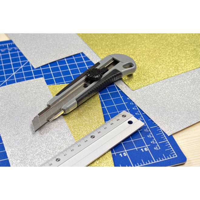 Snijmes Westcott professional 18mm met draaisluiting grijs/zwart