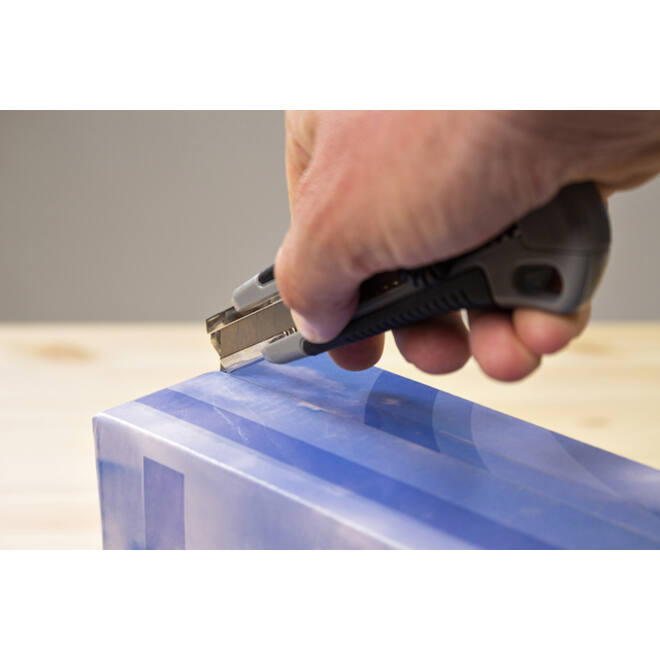 Snijmes Westcott professional 18mm met draaisluiting grijs/zwart