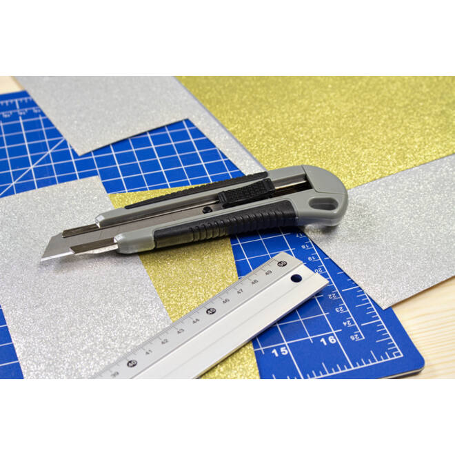 Snijmes Westcott professional 18mm met schuifsluiting grijs/zwart