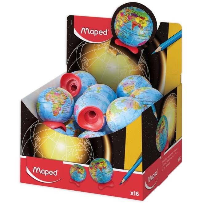 Puntenslijper Maped Globe display á 16 stuks