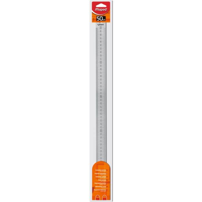 Liniaal Maped metaal 50cm