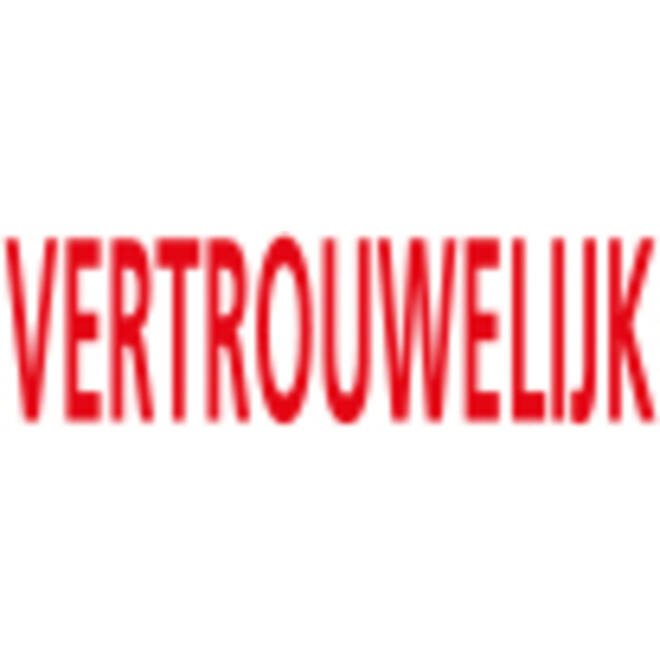 Woordstempel Colop Printer 20 vertrouwelijk rood