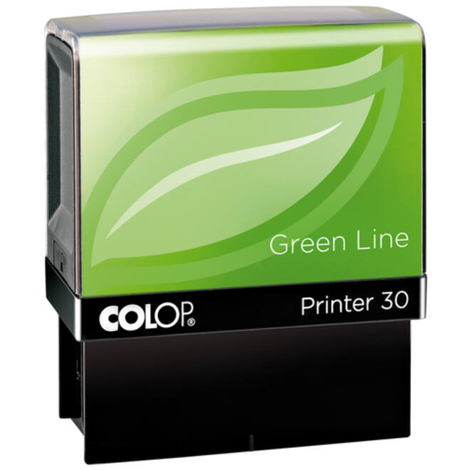 Tekststempel Colop 30 green line personaliseerbaar 5regels 47x18mm
