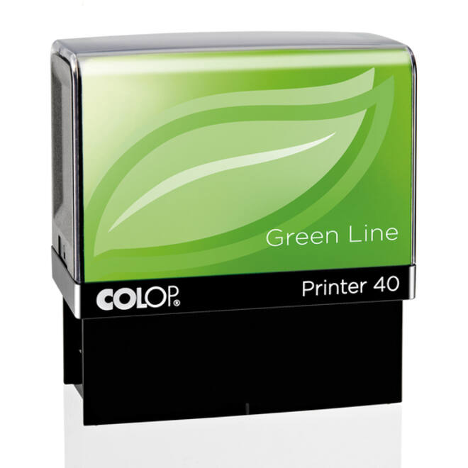 Tekststempel Colop 40 green line personaliseerbaar 6regels 59x23mm