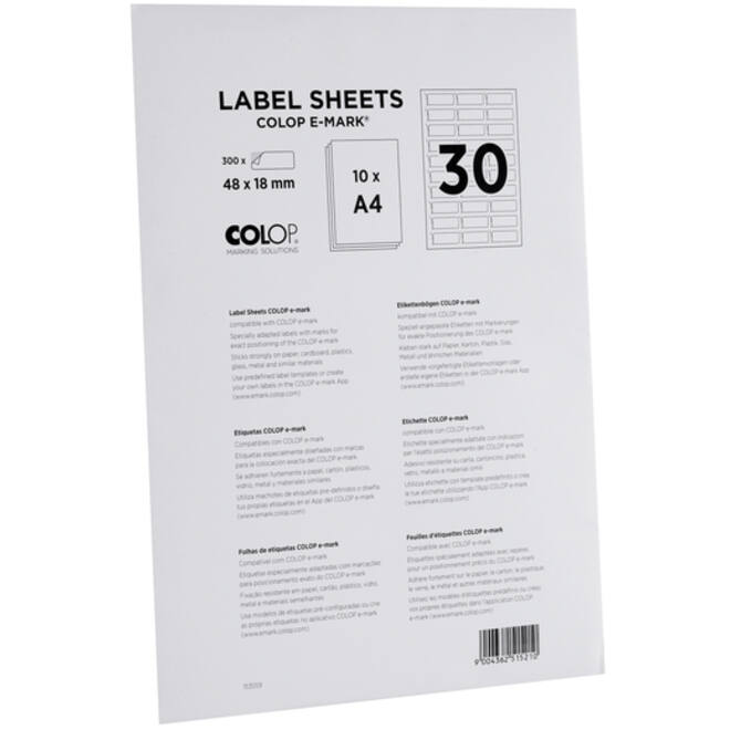 Tekststempel Colop E-Mark labels