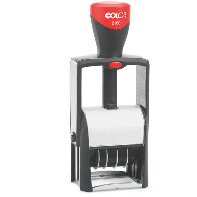 Woord-datumstempel Colop 2160 personaliseerbaar 24x41