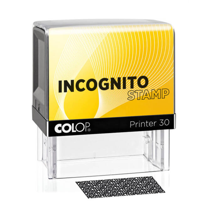 Tekststempel Colop 30 lncognito