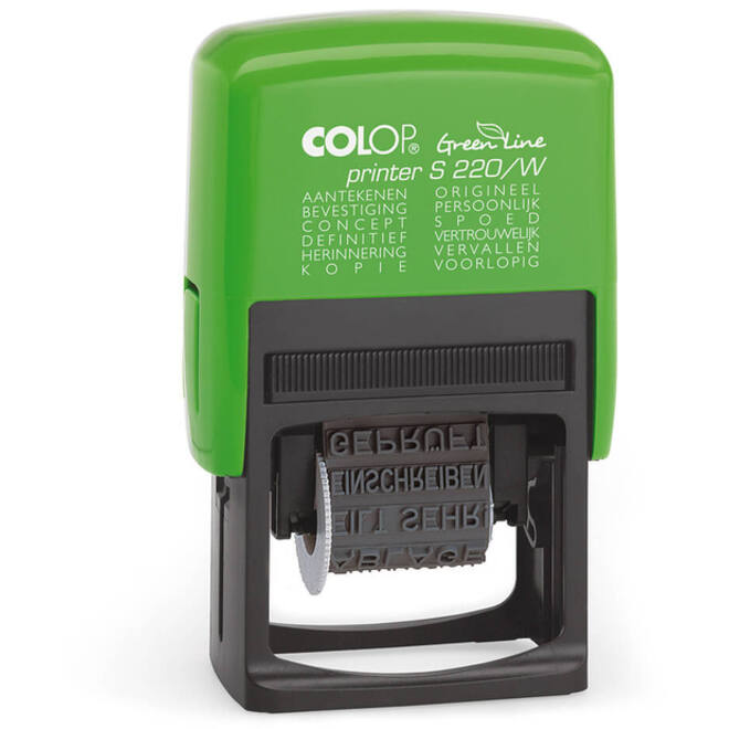 Woordstempel Colop 220W green line