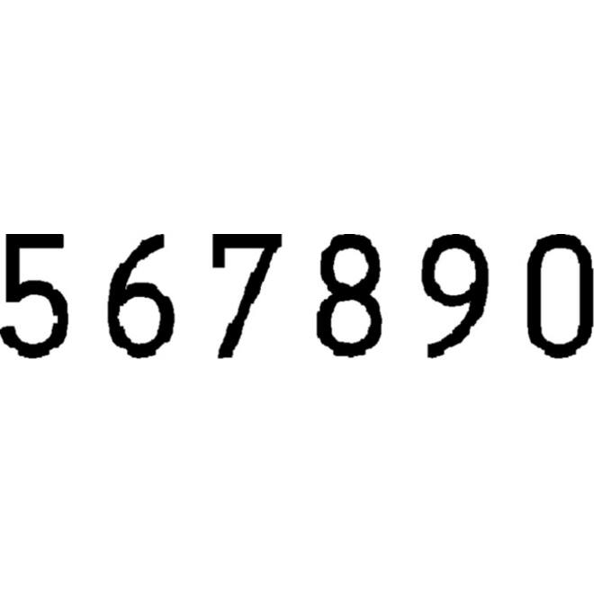 Numeroteur Reiner B2 13043 6 cijfers 5.5mm metaal