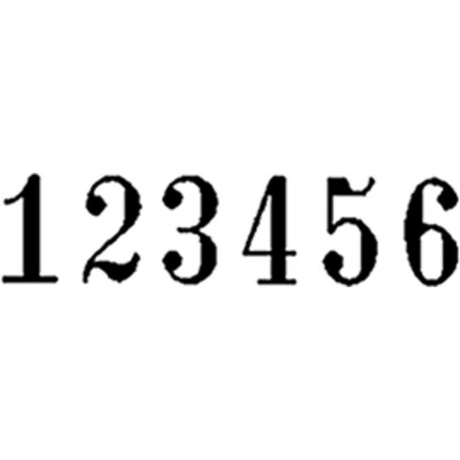 Numeroteur Reiner B6K 13053 6 cijfers 4.5mm kunststof