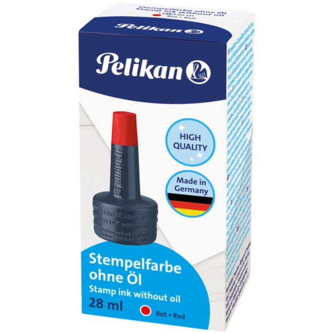 Stempelinkt Pelikan flacon 28ml rood