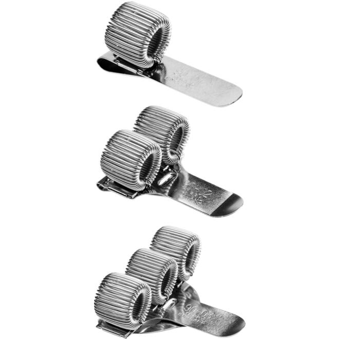 Penhouder Terry clip voor 1 pen/potlood zilverkleurig