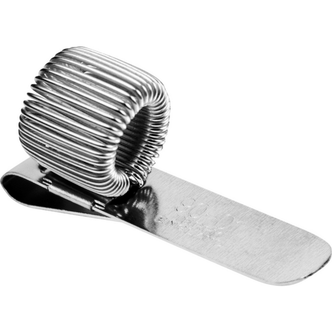 Penhouder Terry clip voor 1 pen/potlood zilverkleurig