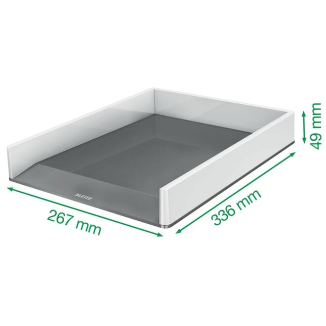 Brievenbak Leitz Wow A4 wit/grijs