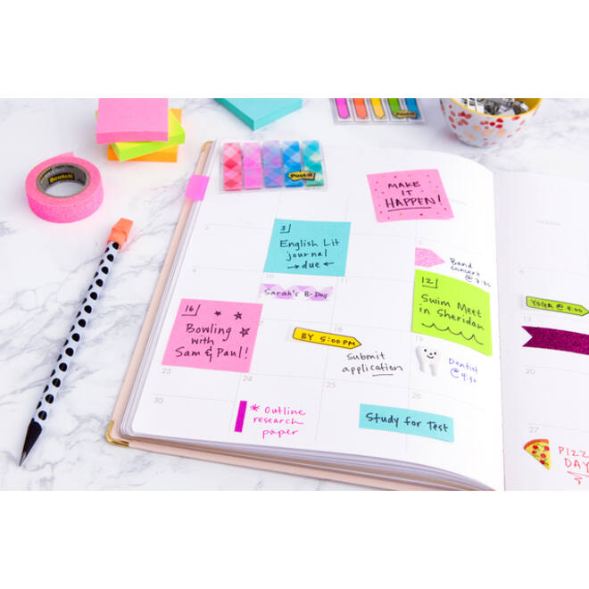 Memoblok Post-it 2028 76x76mm kubus pastel blauw