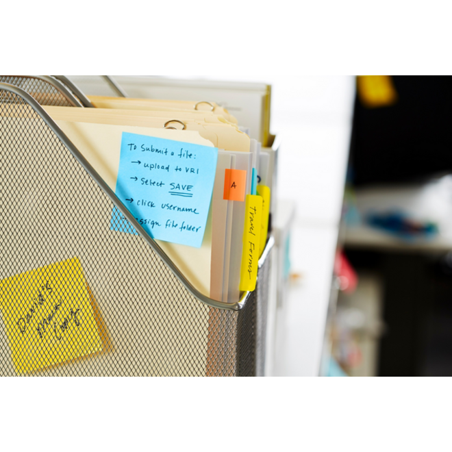 Memoblok Post-it 2028 76x76mm kubus pastel blauw