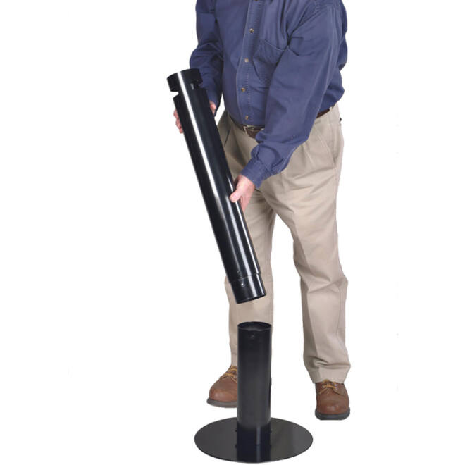 Asbak Rubbermaid Smokers' Pole vrijstaand zwart