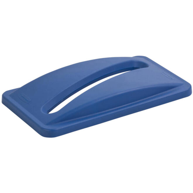 Deksel Rubbermaid Slim Jim Vented inwerpopening voor papier blauw