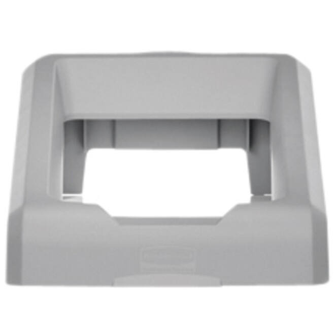 Afvalbak Rubbermaid Slim Jim Recyclestation starterset 87L grijs