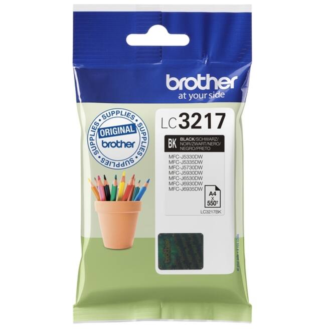 Inktcartridge Brother LC-3217BK zwart