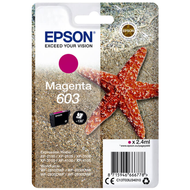 Inktcartridge Epson 603 T03U3 rood