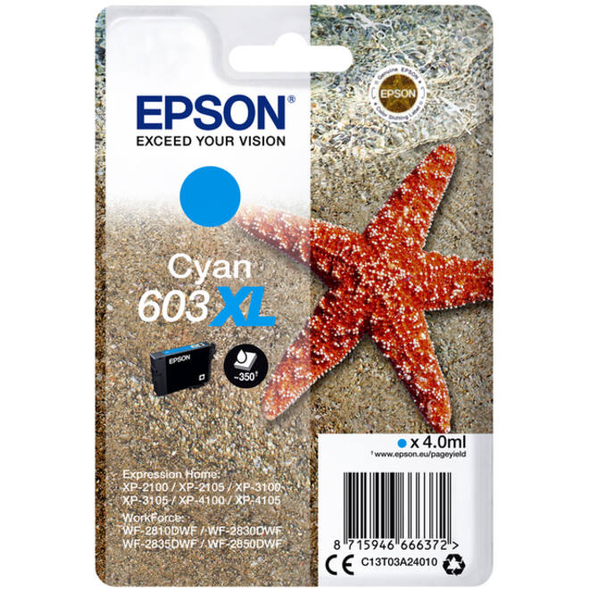 Inktcartridge Epson 603XL T03A2 blauw