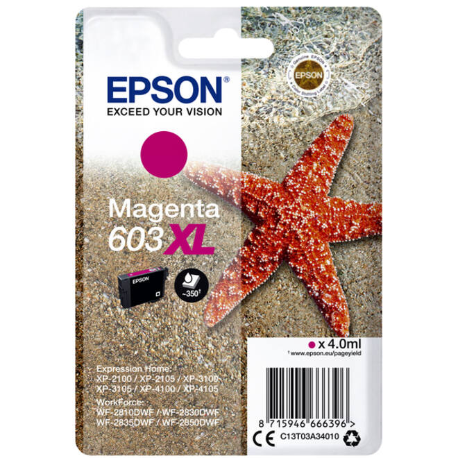 Inktcartridge Epson 603XL T03A3 rood