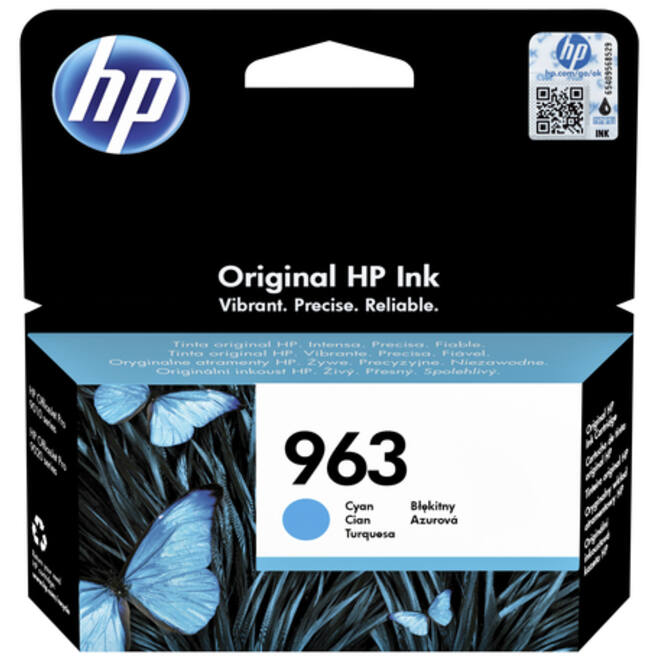Inktcartridge HP 3JA23AE 963 blauw