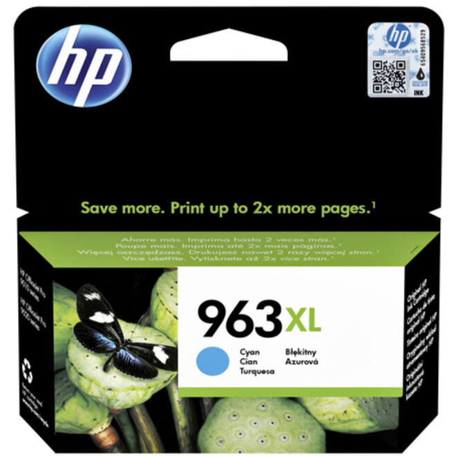 Inktcartridge HP 3JA27AE 963XL blauw