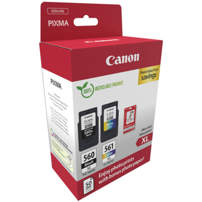 Inktcartridge Canon PG-560XL CL-561XL photo value