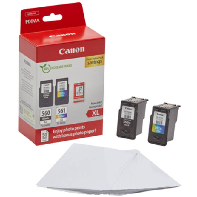 Inktcartridge Canon PG-560XL CL-561XL photo value