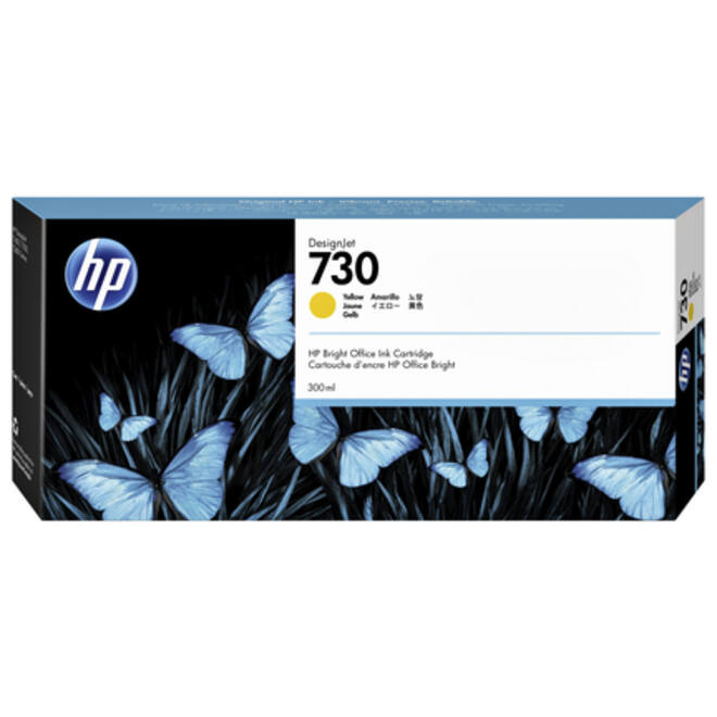 Inktcartridge HP P2V70A 730 300ml geel