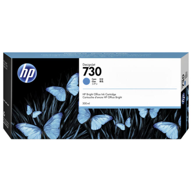 Inktcartridge HP P2V68A 730 300ml blauw