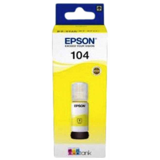 Navulinkt Epson 104 T00P440 geel