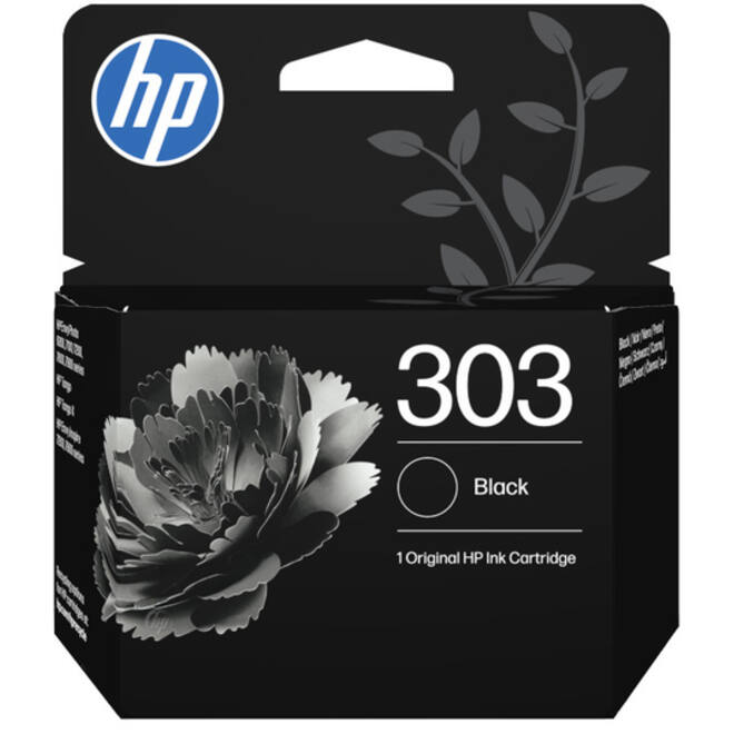 Inktcartridge HP T6N02AE 303 zwart