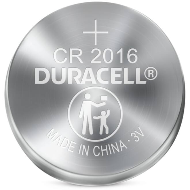 Batterij Duracell knoopcel 2xCR2016 lithium Ø20mm 3V-90mAh