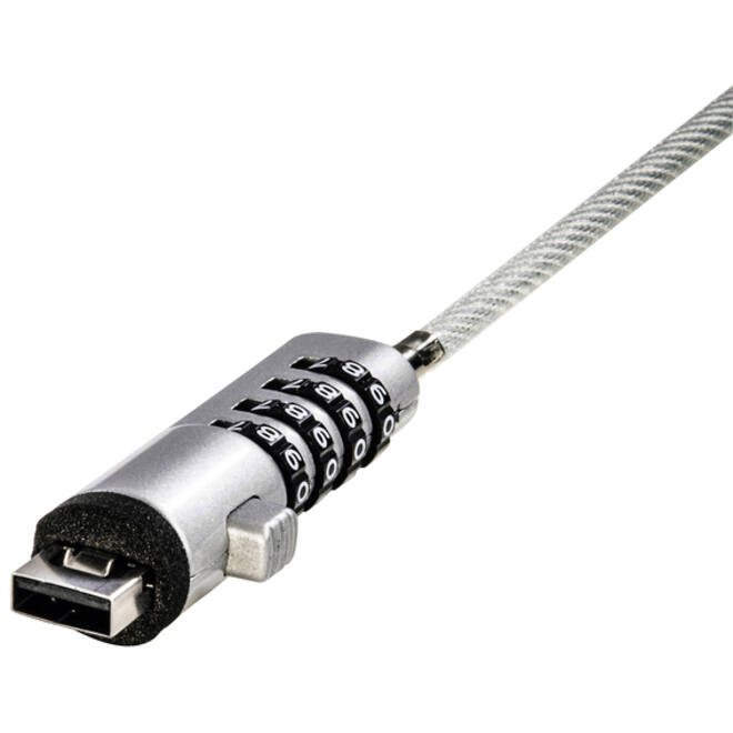 Notebookslot Hama USB beveiliging met cijferslot